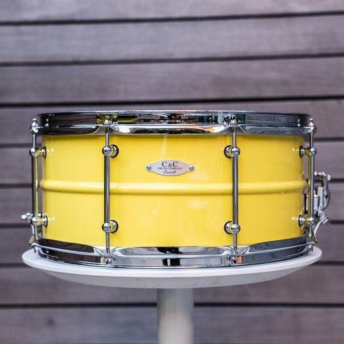 C&C - Aluminium Snare - Wattle Yellow Gloss - 14x6.5