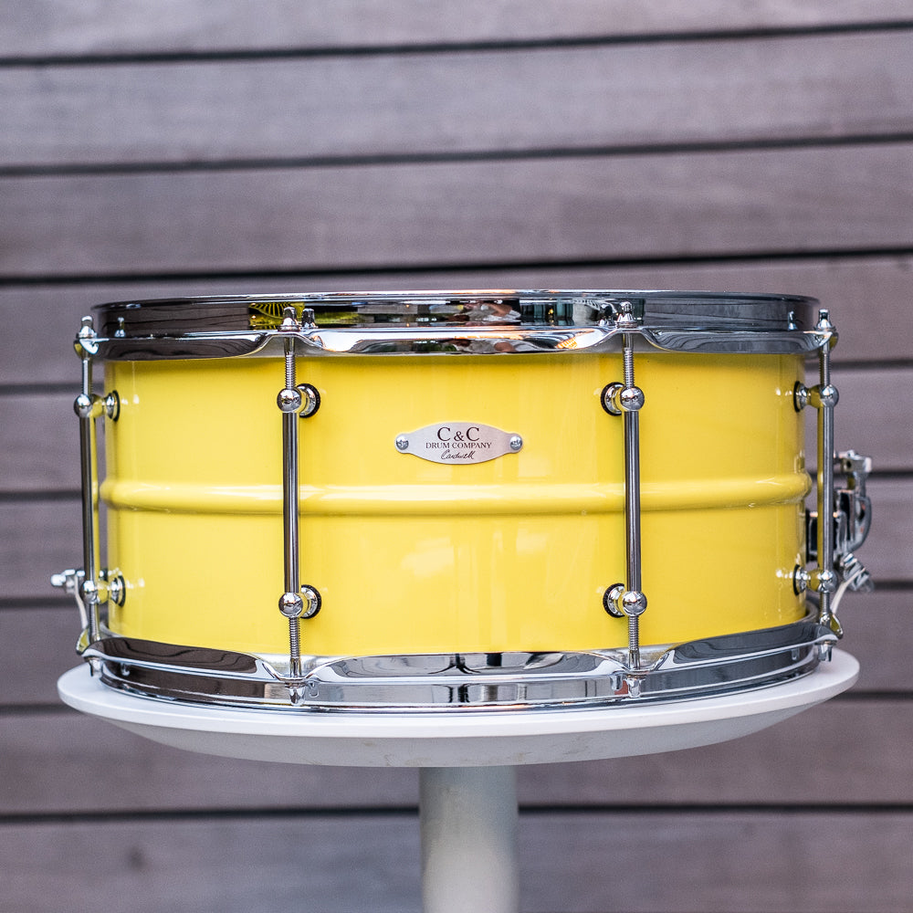 C&C - Aluminium Snare - Wattle Yellow Gloss - 14x6.5