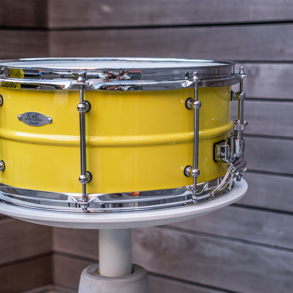 C&C - Aluminium Snare - Wattle Yellow Gloss - 14x6.5